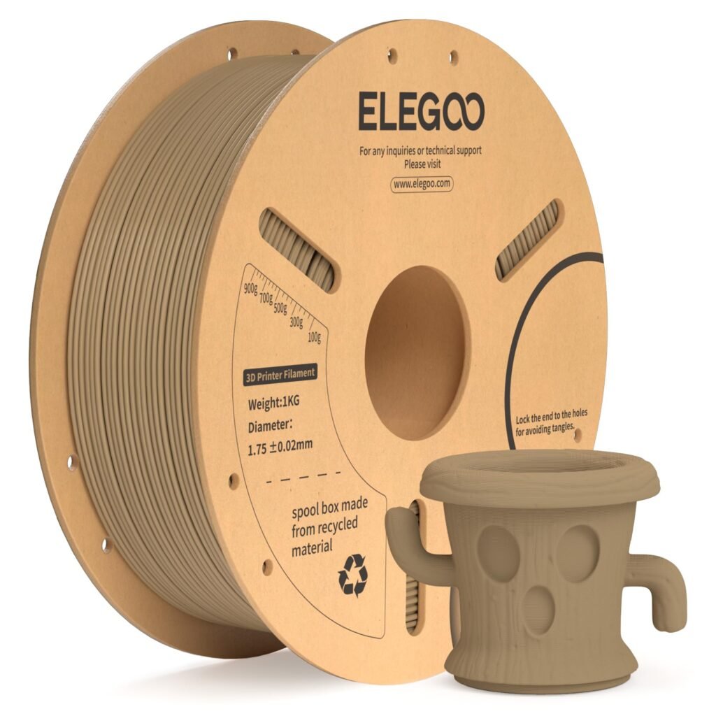 Filamento PLA Plus Elegoo 1.75mm Blanco para Impresiones de Calidad