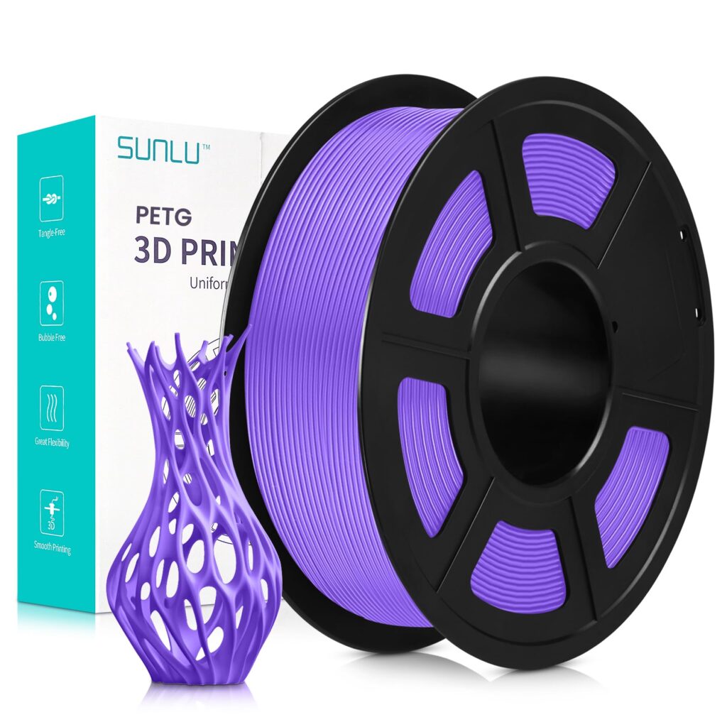 Filamento PETG SUNLU de 4 kg: Colores vibrantes y duraderos para 3D