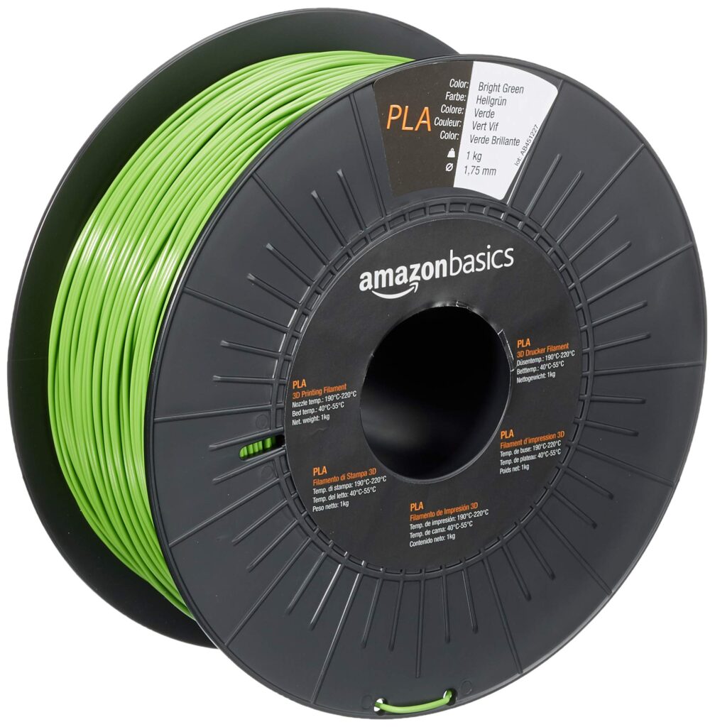 Filamento PLA Amazon Basics: Calidad Superior en Color Naranja Neón