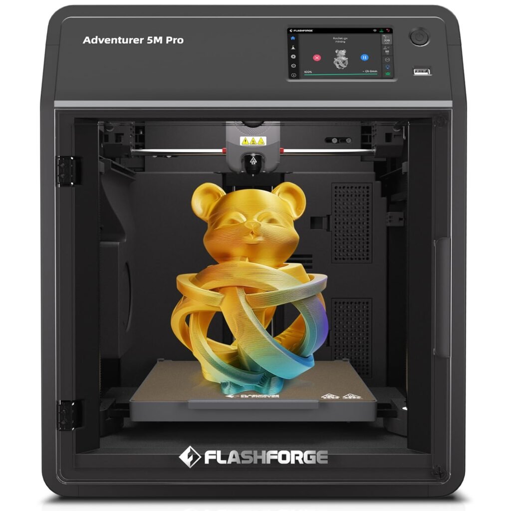 FLASHFORGE Adventurer 5M Pro: Impresión 3D Rápida y Silenciosa