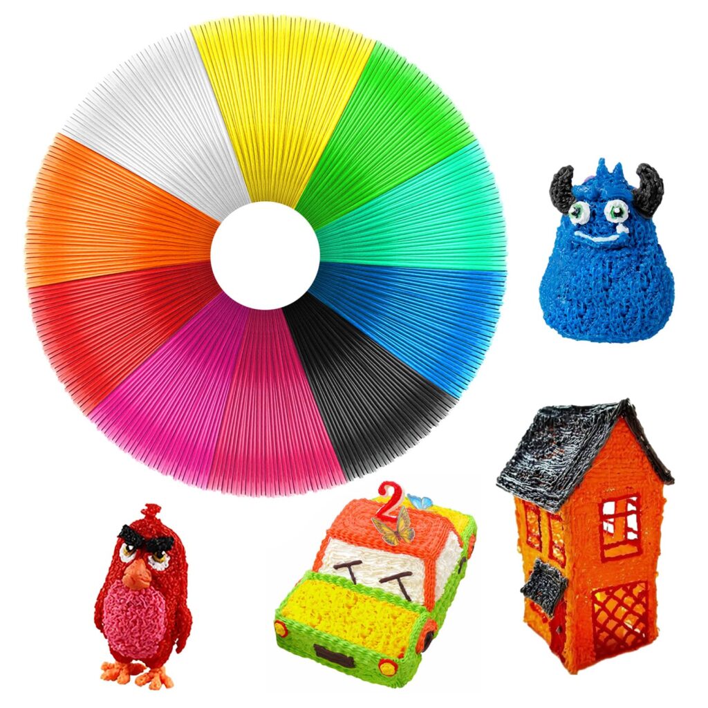 UkoFew 3D Pen Filament: Colores Vibrantes para Creatividad Sin Límites